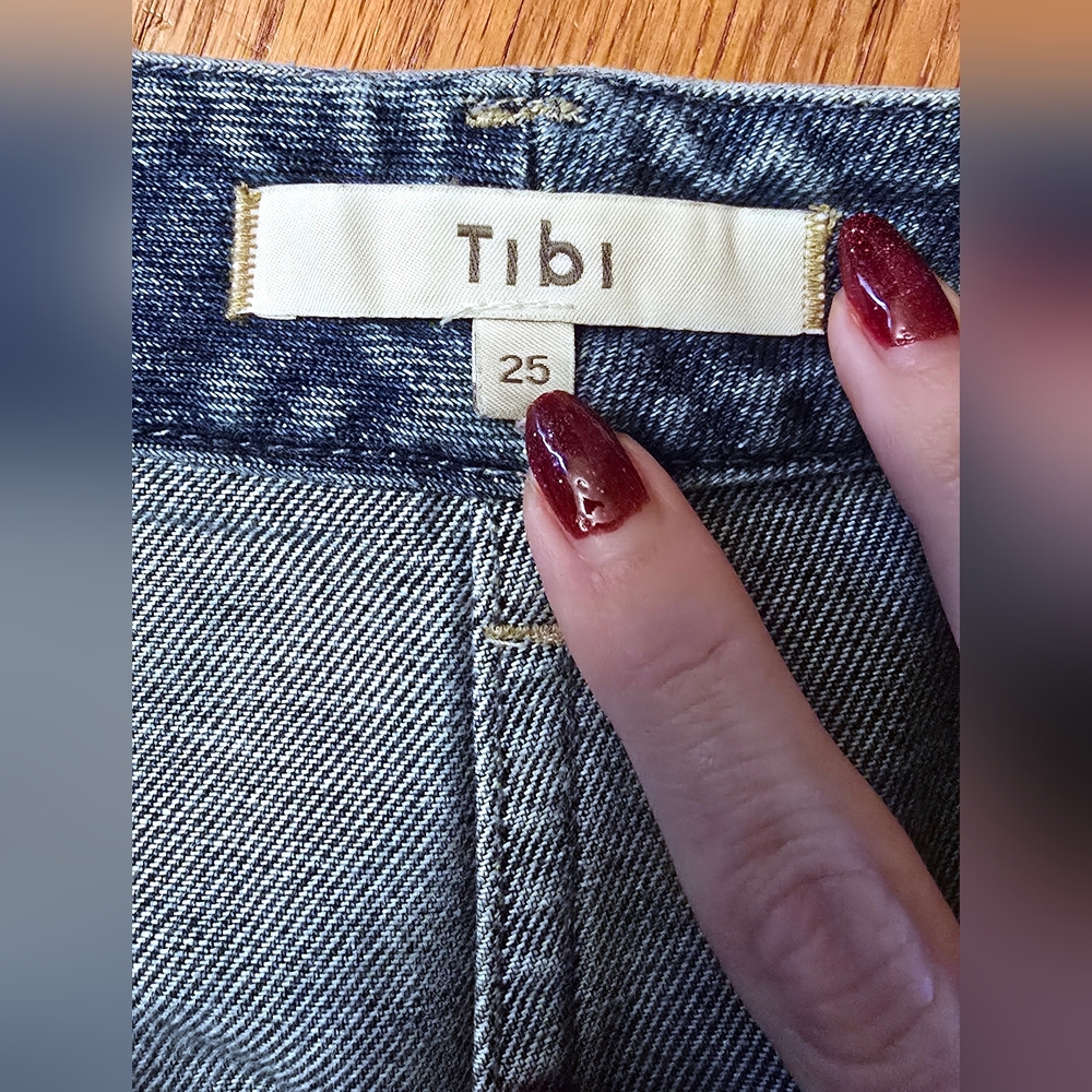 Tibi Sid Jeans Denim Classic Wash Size 25, 29" waist 39" hip - Picture 10 of 13